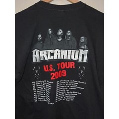 2009 Arcanium US Tour Concert Black Graphic Shirt Tee 2000s M Medium