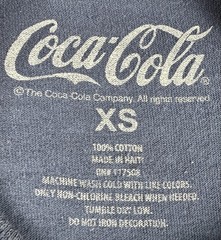 Coca-Cola Shirt Mens XS Blue Polar Bear Christmas Graphic Tee Tagless Holiday