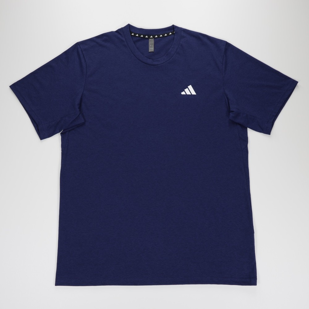 Adidas Men’s Breathable Crew Neck Short Sleeve Feel Ready Training Tee Blue L