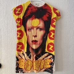 RARE Vintage Ziggy Stardust graphic tee David Bowie Altered Tie Back Pattern