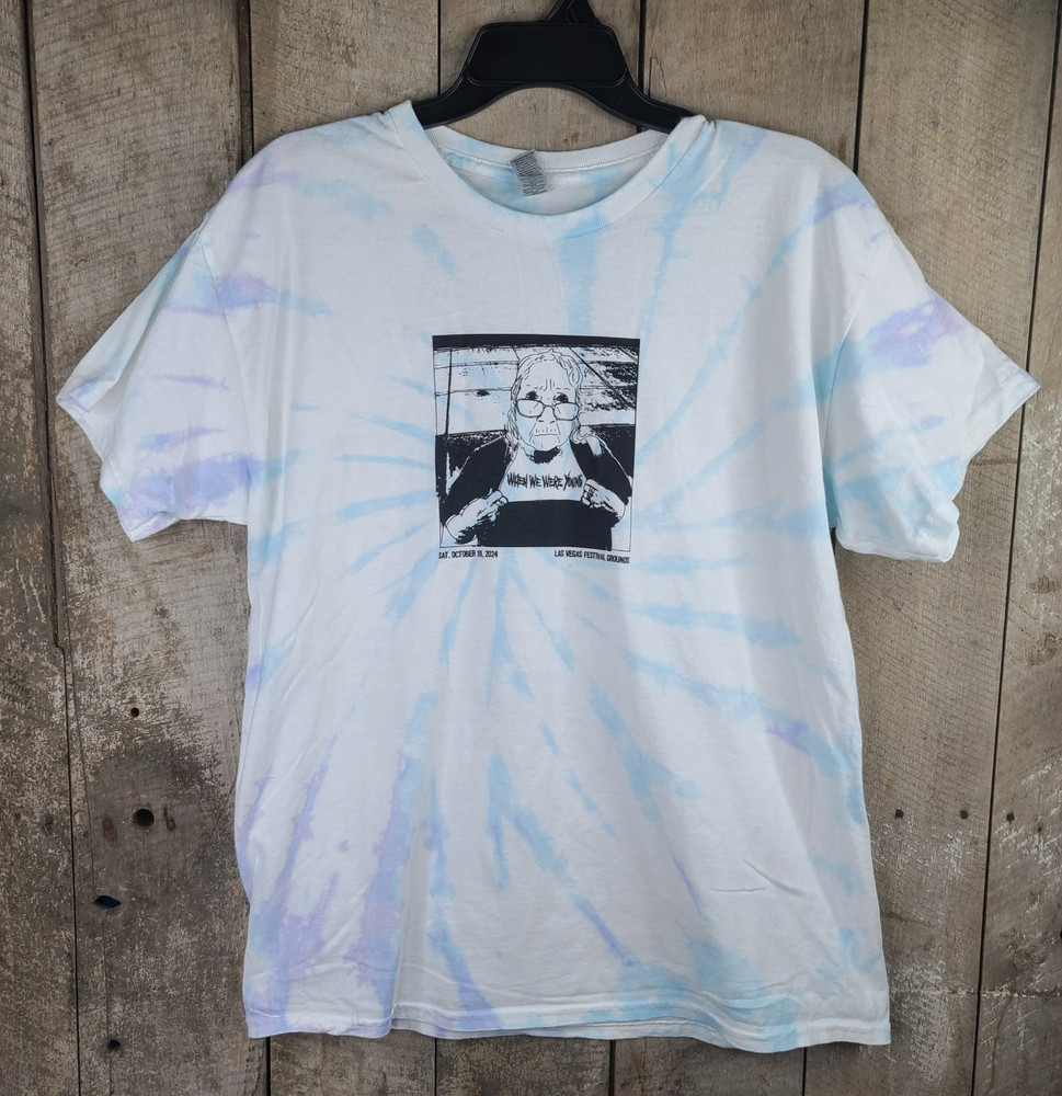 When We Were Young Music Festival T Shirt Las Vegas 2024 White w/ Tie Dye L