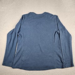 Kuhl Shirt Mens Large Blue Konflikt Henley Long Sleeve Pullover Outdoors Casual
