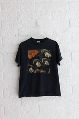 The Beatles Rubber Soul Graphic Band Tee Shirt Black | ©2007 Apple Corps | M