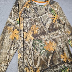 REALTREE Edge CAMO SHIRT Mens Extra Large XL BROWN Long Sleeve HUNTING HIKING