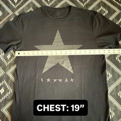 DAVID BOWIE Blackstar Licensed T-Shirt 2021. MEDIUM Bowie 75 Preowned NV