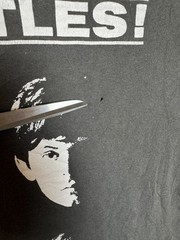 Meet The Beatles! Portrait Collage T-Shirt XL Gray Old Navy Vintage Style