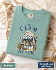 Clam Shack Shirt, Comfort Colors Coastal Tee, New England Beach Town Gift