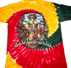 Grateful Dead Bertha Multi-Color Tie Dye T-Shirt Size Large Brand New