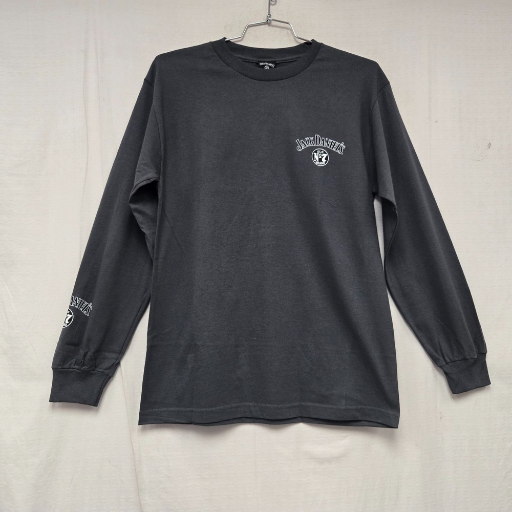 Jack Daniel’s JD Old #7 Long Sleeve Tee T-Shirt Adult Charcoal 3XLarge DISPLAY