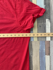 Polo Ralph Lauren Classic Fit Mens Red T-Shirt 2XL XXL Navy Pony Logo V Neck