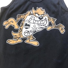 Tasmanian Devil Lowbrow Art Co Shirt M USA Made Tank Top Tee Tattoo Taz EUC