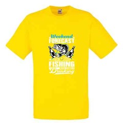 Fishing Forecast Drinking Humour Novelty T Shirt Various Colours And Sizes