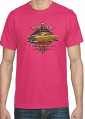 Adult DryBlend® T-Shirt – (SLEDS FOREVER – GOLD LOW RIDER HOT ROD)