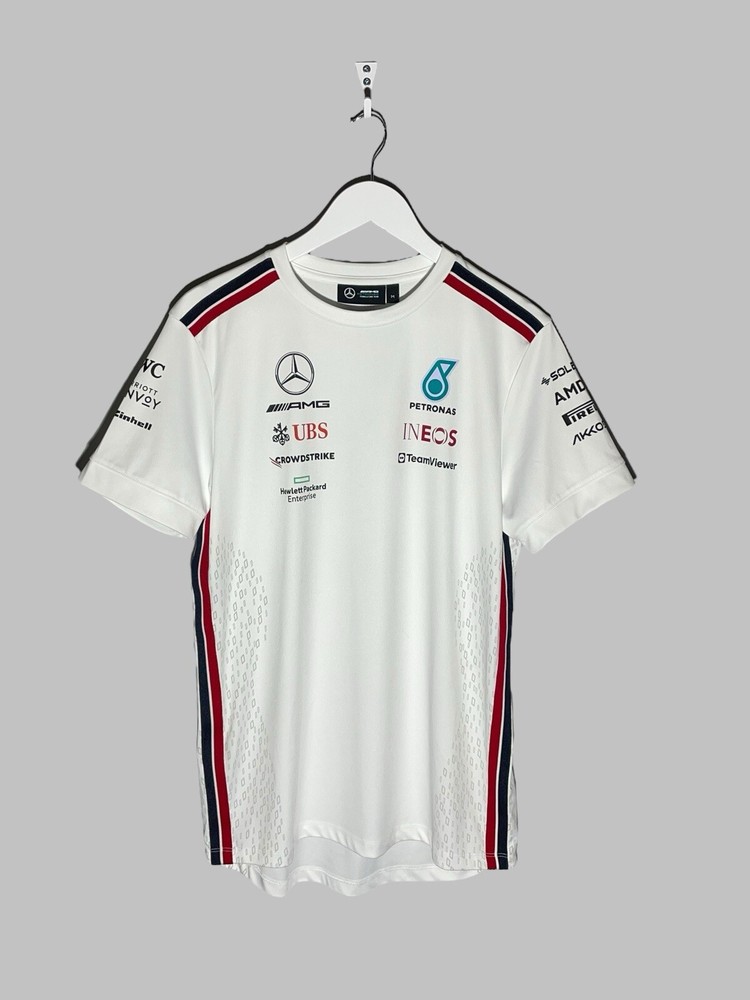Mercedes AMG Petronas 2023 Mens White Racing T-Shirt