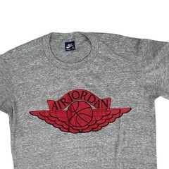 VTG Nike Air Jordan Wings Logo T-Shirt 80s Men’s XL Grey Made USA Single Stitch