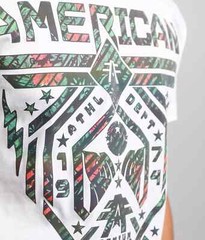 Men’s American Fighter Premium Fairbanks Tattoo MMA White T-Shirt Tee XS-XXXL