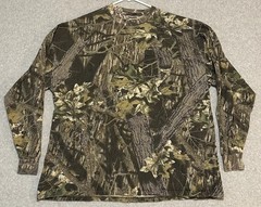 Vintage Jerzees Mossy Oak Break Up Camo Hunting Outdoors 3XL Long Sleeve Shirt