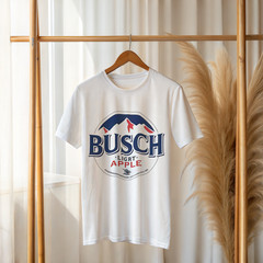 Busch Light Apple T-Shirt – Retro Beer Logo Tee A304