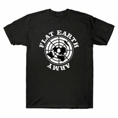 FLAT EARTH ARMY Men’s T-SHIRT – Truth Movement, Flatearth Theory, Cult Funny Tee