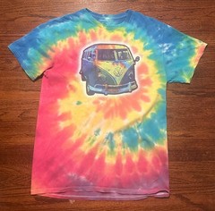 Volkswagen VW Bus Tie Dye T-Shirt – Men’s Medium – Official Licensed Product