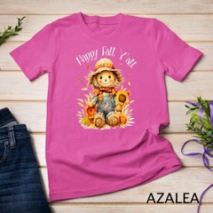Happy Fall Yall Shirt Scarecrow Pumpkin Autumn Thanksgiving Unisex T-shirt
