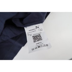 Puma Ferrari T-Shirt Mens Medium Navy Checkered Flag Graphic Sample RARE
