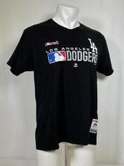 Los Angeles Dodgers MLB Majestic Black Wordmark T-Shirt Men’s LARGE