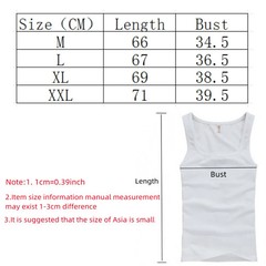 3pcs Cotton Men’s Tank Tops Sleeveless Muscle Vest U-Neck Gym Shirts