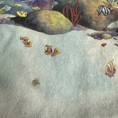 Vintage 1992 Liquid Blue Coral Reef Aquatic Sea Life Fish AOP Shirt XL Tie Dye