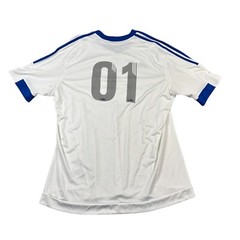 Adidas Rush Chevrolet Climacool Logo #01 Soccer Jersey Sz XL White Rare! HTF