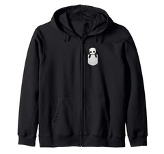 Very-Cute Pocket-Panda-Bear Zip Hoodie