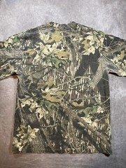 Vintage 90’s Liberty Camo Pocket T-Shirt Size Men M/L? Mossy Oak Single Stitch