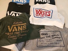 Lot Of 6 Vans Off The Wall Skateboarding T Shirts Men’s Size Medium Skater