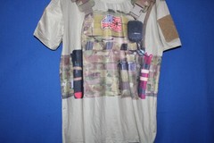 Military Tactical Vest Print T-Shirt # 53