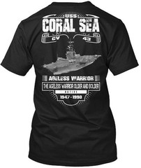 Uss Coral Sea (cv43) T-Shirt Made in the USA Size S to 5XL