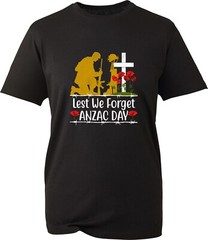 Lest We Forget Anzac Day T-Shirt British Armed Forces Remembrance Day Gift Top