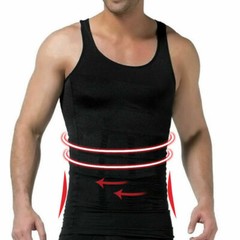 Men Compression Shirts Shapewear Vest Body Shaper Abs Abdomen Slim Elastic Tank