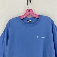 Champion Embroidered Logo Short Sleeve T Shirt Mens XXL Blue