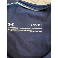 NWT Under Armour Heatgear Men’s Small Navy Compression Long Sleeve Shirt (0917)