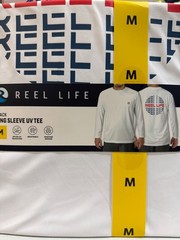 Reel Life Men’s Long Sleeve UV T-Shirt, Asst colors & sizes