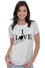 Love Black Style Trendy Classic Fashion Gift Womens Top Junior Graphic Tee