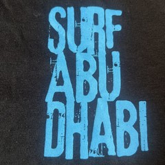 Surf Abu Dhabi Surfer Emirates UAE Shirt Large Official Surfing Apparel Rare New