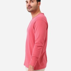 Peter Millar Crown Jersey Long Sleeve Crew Shirt Mens Medium LavaWash PimaCotton