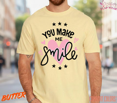 Unisex You Make Me Smile T shirt Men T shirt Women valanity Romantic