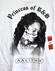 Men’s Aaliyah Princess of R&B Graphic Tee Short Sleeve MEDIUM White NEW