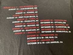 Interpol – North American Tour 2023 Concert Tee Shirt Size? See Photos