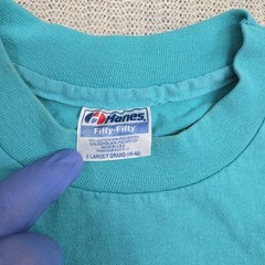 Vintage Gulf Shores Alabama Shirt Men XL Hanes Fifty Fifty 90s Tee Single Stitch