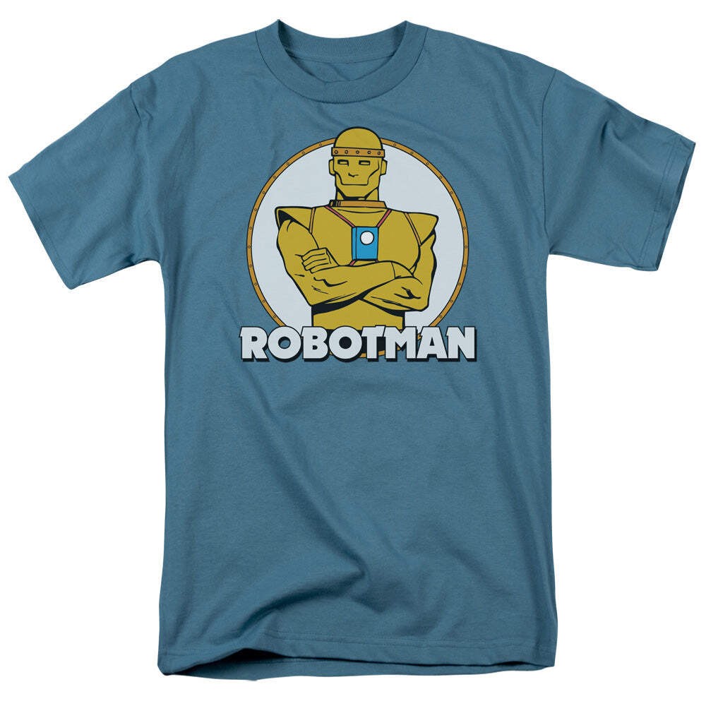 DC Robotman Licensed Adult Unisex T-Shirt Regular Fit Tee SM-3X