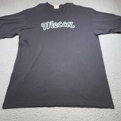 Vintage Mecca Shirt Mens 2XL Black Logo Graphic Made USA Streetwear Hip Hop 90s