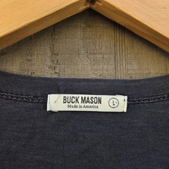 Buck Mason Size Large Black Cotton Short Sleeve Crew Neck T shirt SIZE LARGE